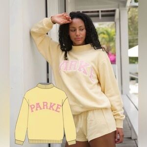 Parke Soft Yellow Crewneck Sweater